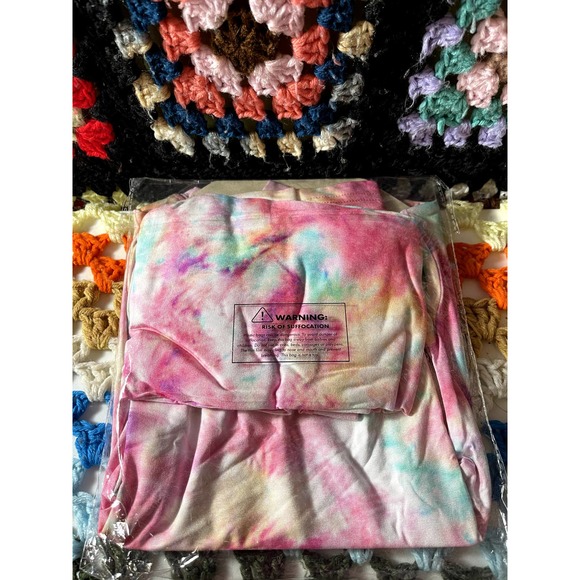 Little Sleepies Cotton Candy Tie Dye 2 piece Pajama NIB - Picture 2 of 3